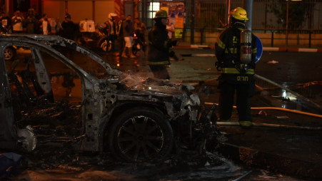 פיצוץ בדרום תל אביב (צילום: קובי ריכטר,דוברות כבאות והצלה)