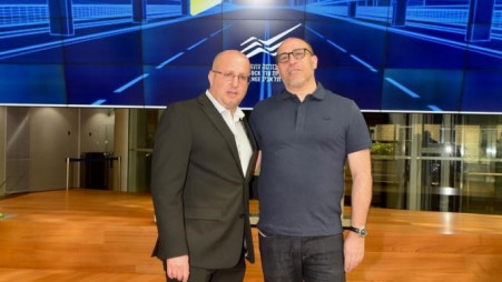 אייל לפידות ותמיר כהן (צילום: אבשלום ששוני)