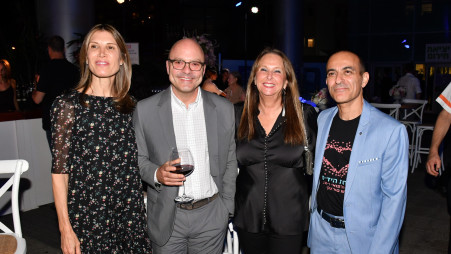 רוני גמזו, שרי אריסון, יונתן ועירית קולב (צילום: אביב חופי)