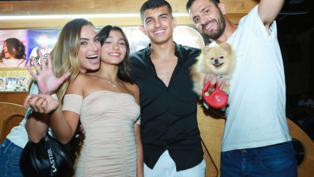 אלירז שדה, ליאם גולן, אלין גולן, אילנית לוי (צילום: באדיבות "בית הקנבס")