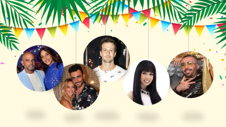 עומר אדם, ניקול ראידמן, מייקל לואיס, דנית ואליאב, דניאל גרינברג ואייל גולן (צילום: שרית מור,אלכס ליפקין,לנס הפקות,צילום פז,ארן חן צלמים)