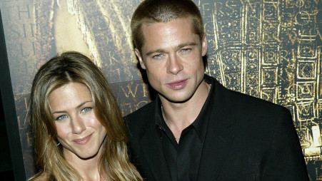 בראד פיט, ג'ניפר אניסטון (צילום: Paul Hawthorne/Getty images)