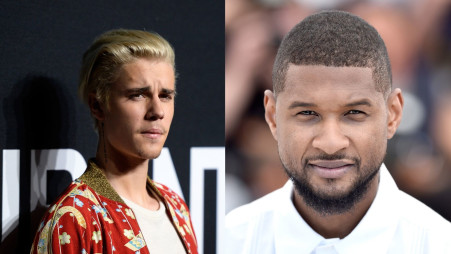 ג'סטין ביבר, הזמר אשר (צילום: Pascal Le Segretain/gettyimages,Kevork Djansezian, Pascal Le Segretain \ Getty Images)