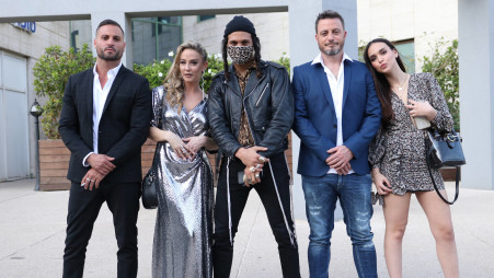 האח הגדול, נעם לוי, רונן פייגנבוים, אסף גורן, חגית היימן, כפיר כהן (צילום: אור גפן)