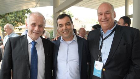 הראל בית און, אמנון שעשוע ואשר כהן  (צילום: ברונו שרביט)