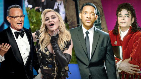 מייקל ג'קסון, ויל סמית, מדונה, טום הנקס (צילום: רויטרס,Getty images,יס)