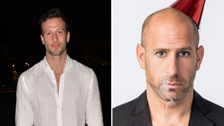 חנוך דאום, מייקל לואיס (צילום: אוהד רומנו,אביב חופי)