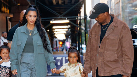 קים קרדשיאן קניה ווסט נורת' ווסט (צילום: gotham gettyimages)