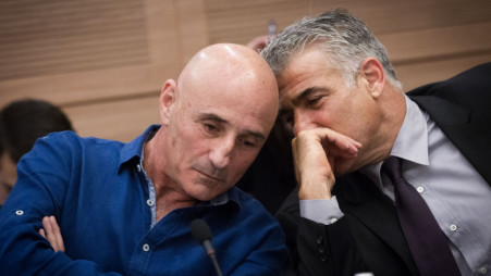 יאיר לפיד, עפר שלח (צילום: פלאש 90)