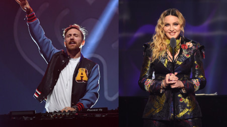 מדונה, דיוויד גואטה (צילום:  Kevin Winter/Getty images, Nicholas Hunt)