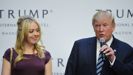 דונאלד טראמפ, טיפאני טראמפ (צילום:  MANDEL NGAN Gettyimages)