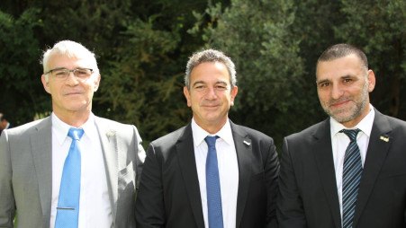 חיים גבריאלי,רון תומר וישי דוידי (צילום: סיון פרג')