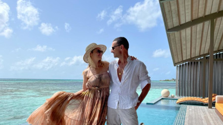 גיא זוארץ, יעל בר זוהר (צילום: קלאב מד פינהולו וילהס מלדיביים)