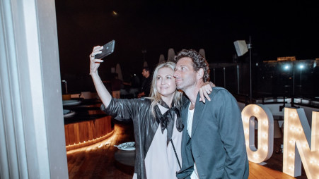 בן מוסקל ומיכל ינאי (צילום: ג'וני פנופולוס)