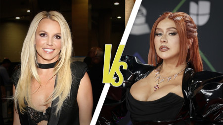 כריסטינה אגילרה, בריטני ספירס (צילום: Getty Images  - Isaac Brekken, Getty Images  - Arturo Holmes)