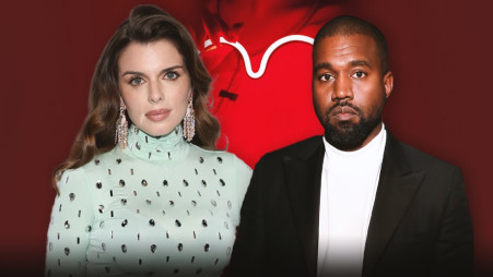 קניה ווסט, ג'וליה פוקס (צילום: getty images/Robin Marchant,getty images/Dimitrios Kambouris)