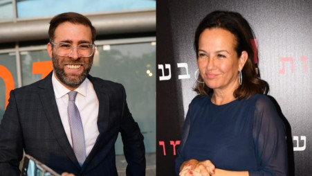 צופית גרנט ואורן חזן (צילום: אבשלום ששוני,אביב חופי, HOT בידור)