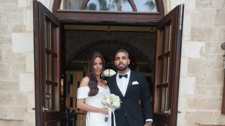 נסרין קדרי ורום שמיר, יום החתונה (צילום: עומרי לוי)