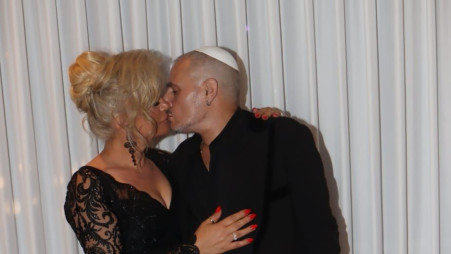 ישי לוי ואשתו (צילום: ניר פקין)