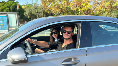 עופר חיון ורוסלנה רודינה (צילום: יח"צ גזפרו)