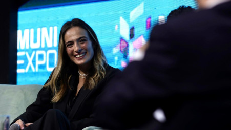 אילנית לוי ב-muni expo (צילום: muni expo השלטון המקומי)
