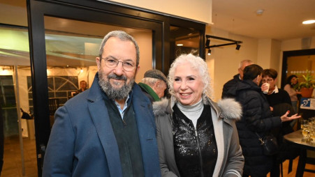  נילי פריאל ואהוד ברק (צילום: אוהד הרכס ואיתי בלסון - מכון ויצמן למדע)