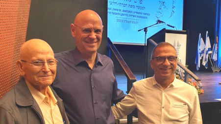 דוד זיגדון, נעם תיבון ודן לבנון (צילום: יוסי זמיר)