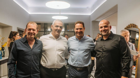 יועד סרוסי, רז קינסטליך, ניסים סרוסי ואורי סירקיס (צילום: אור מנו וטורי)
