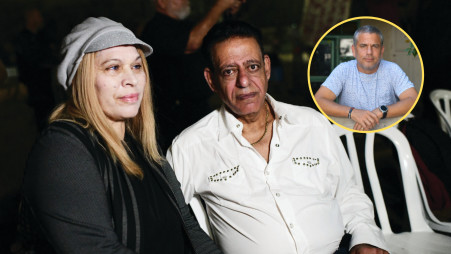 שימי תבורי ויהודית באומן, ינון מגל (צילום: יוסי זליגר, פלאש 90)