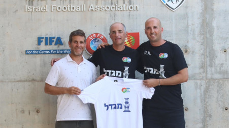 רמי קורן, יוסי בן ברוך ויאיר שר (צילום: גיא וינרמן, מדינת הכדורגל)