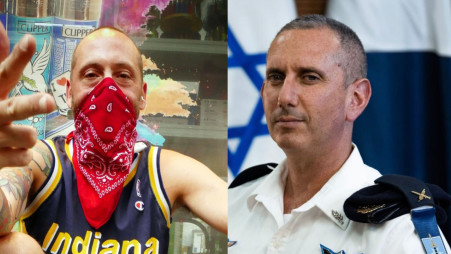 דובר צה"ל תת אלוף דניאל הגרי וגילי מוסינזון (צילום: דובר צה"ל,אביב חופי)