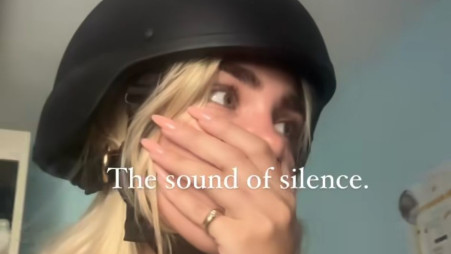 מאיה קיי ביישובי העוטף (צילום: צילום מסך אינסטגרם)