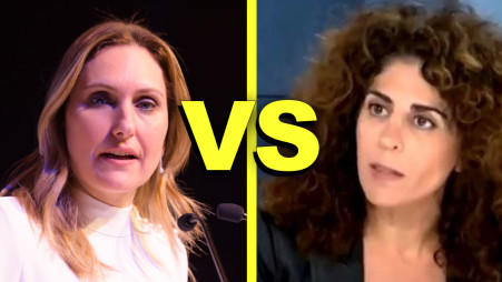 קרן מרציאנו, כנרת בראשי (צילום: פלאש 90,צילום מסך)