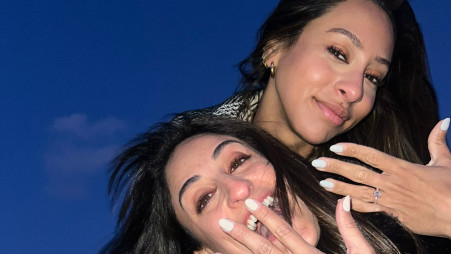 ירדן ג'רבי ובת הזוג עדי אמבר לאחר האירוסין  (צילום: פרטי)