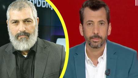 גיא לרר , צבי יחזקאלי (צילום: ראובן קסטרו,צילום מסך רשת 13)