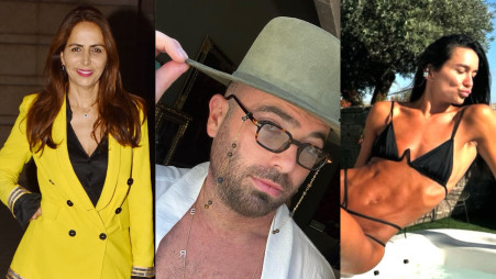 אדל בספלוב, עומר אדם , עינת שרוף (צילום: מאיר כהן,צילום מסך אינסטגרם)