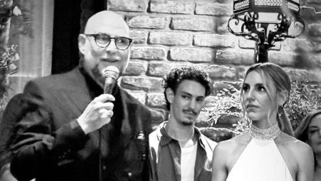 בחתונה של בתו. צביקה הדר (צילום: אינסטגרם)