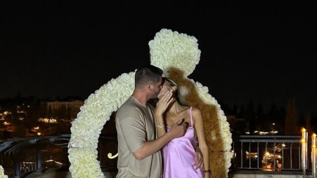 רון שוורץ מחתונה ממבט ראשונה וזוגתו יעל סויסה מאורסים  (צילום: צילום מסך אינסטגרם)