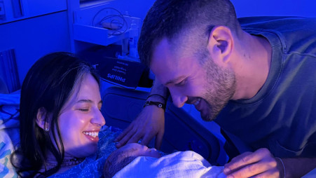 קורין גדעון בלידה (צילום: צילום מסך מתוך האינסטגרם)