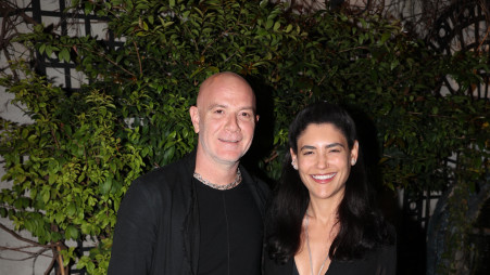 שלמור שטרוזמן ובעלה עוז לוי (צילום: אור גפן)