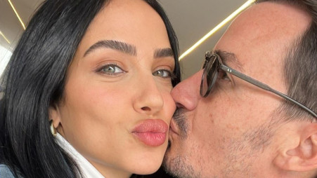 קארין גרינברג והגרוש (צילום: רשתות חברתיות)