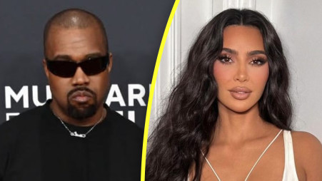 קניה ווסט, קים קרדשיאן (צילום: רשתות חברתיות,צילום מסך אינסטגרם)