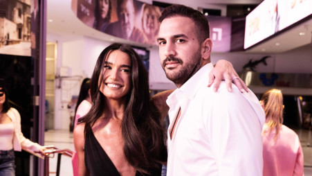 מאצ' עבד ואדל בספלוב, השקת התוכנית "אדל ושייה" (צילום: אלון לוין)