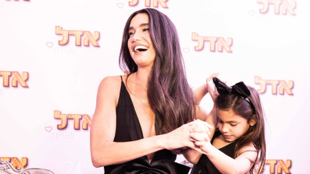 אדל בספלוב ובתה שייה בהשקת התוכנית "אדל ושייה" (צילום: אלון לוין)