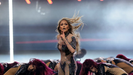 ג'ניפר לופז בטקס פרסי ה-AMA (צילום: רויטרס)