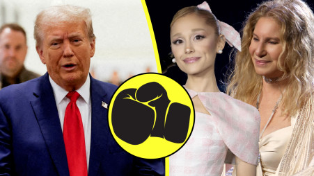 דונלד טראמפ, ברברה סטרייסנד, אריאנה גרנדה (צילום: gettyimages,REUTERS/Shannon Stapleton,באדיבות טוליפ אינטרטיימנט)