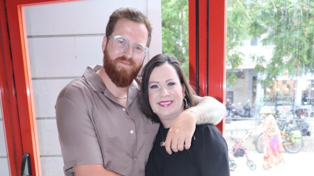 טלי גוטליב ובנה מתנאל גוטליב (צילום: ניר פקין)