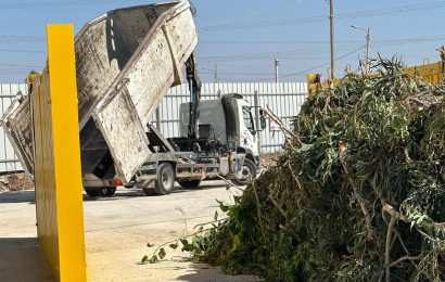 תחנת הגזם המחודשת בחירייה (צילום: ירדן בר, איגוד ערים דן לתברואה)