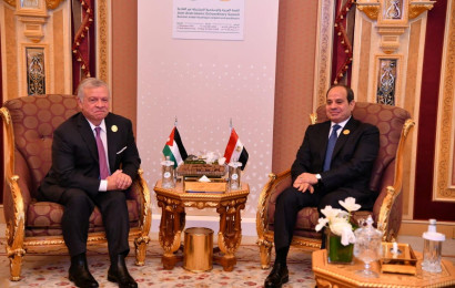 נשיא מצרים א-סיסי ומלך ירדן עבדאללה (צילום: Courtesy of The Egyptian Presidency/Handout via REUTERS)