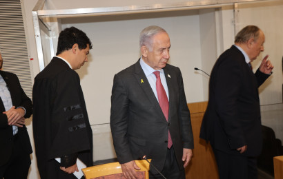 משפט בנימין נתניהו (צילום: יריב כץ, פול)